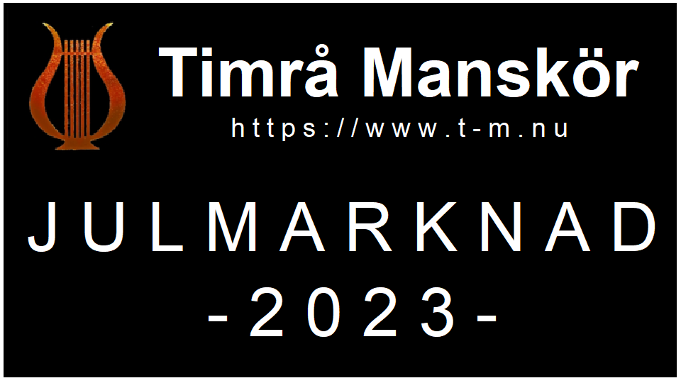 Timrå Manskör Julmarknad 2023